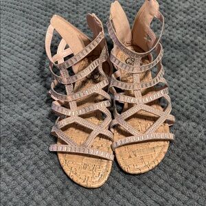 Daisy Fuentes Glittery Pink Sandals